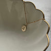 14k gold Initial pendant necklace