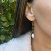Pearl + chain earrings