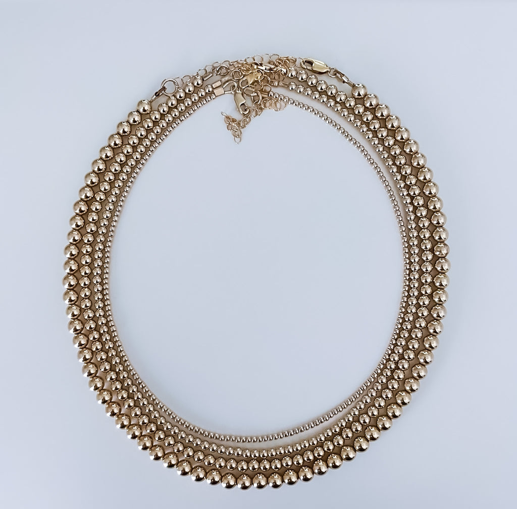 Gold Filled beaded necklace